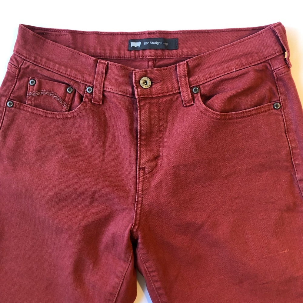 Levi’s 505 Straight leg Rusty Red jeans - Picture 4 of 8